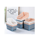 Organizador Cesta Para Frutas Verduras Abarrotes Con Tapa ROSA 4