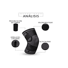 Rodillera De Compresión Con Fibra Elástica Con Velcro 4