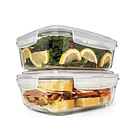 Taper Tupper Contenedor De Vidrio Hermético De 1030 Ml 2