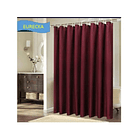 Cortina De Baño 100% Impermeable + 12 Ganchos/argollas Vino 2