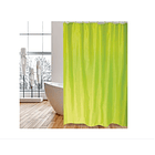 Cortina De Baño 100% Impermeable + 12 Ganchos/argollas Verde Manzana 2