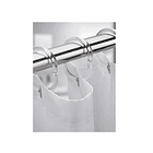 Set Kit 12 Ganchos Argolla Cortina Baño Ducha Transparente 2