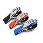 Servicio Cubiertos Separables Camping, Trabajo, Escuela 3