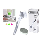 Cepillo Dispensador Limpia Lava Vasos Botellas Vajillas 1