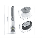 Cepillo Dispensador Limpia Lava Vasos Botellas Vajillas 6