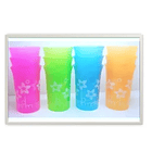 Set 12 Vasos Plásticos Resistentes Reutilizables Colores 1