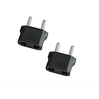 10 Adaptador Enchufe Universal Europeo Americano Negro 1