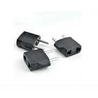 10 Adaptador Enchufe Universal Europeo Americano Negro 2