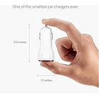 Cargador Usb + 1 Puerto Para Auto +cable iPhone 3.1 A Rápida Blanco 2