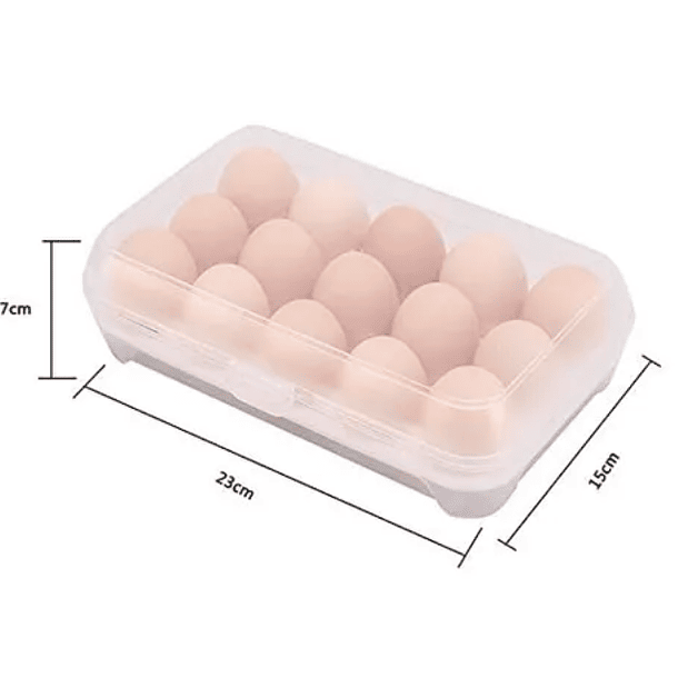Organizador De Huevos Caja Para 15 Unidades Huevera Nevera