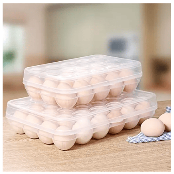 Organizador De Huevos Caja Para 15 Unidades Huevera Nevera