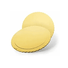 Set 6 Bandeja Base Redonda Torta Pastel Cartón 32 Cm Dorado 1