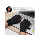 Guantes Compresión Artritis Medio Dedo, fibra Cobre Talla S,M 1