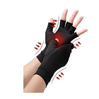 Guantes Compresión Artritis Medio Dedo, fibra Cobre Talla S,M 2