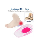 Plantilla Para Zapato Silicona Taloneras Espolon Calcáneo ROSADA 4