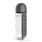 Botella De Agua 600ml + Organizador De Pastillas - Color Variado 2