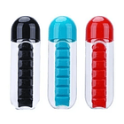 Botella De Agua 600ml + Organizador De Pastillas - Color Variado 1
