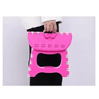 Piso Plegable Escalón 1 Peldaño Alzador Resistente ROSA 2