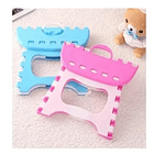 Piso Plegable Escalón 1 Peldaño Alzador Resistente AZUL 2