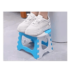 Piso Plegable Escalón 1 Peldaño Alzador Resistente AZUL 1