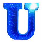 Letra Led 17 Cm Decorativa Luz Con Entrada Usb O Pila Aaa 4