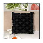 Funda De Cojines Medida 40x40 Cm Negro 1