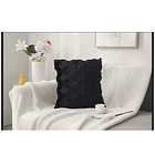 Funda De Cojines Medida 40x40 Cm Negro 2