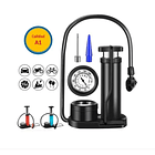 Bombín De Pie Profesional Multiuso Bicicleta/balones 160psi 3