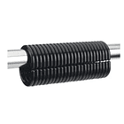 Set Kit Ganchos Argolla Cortina Baño Ducha 12und Pvc Negro 2