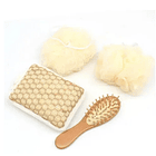 Set De Esponjas Exfoliantes Para El Cuerpo En La Ducha, Baño  1