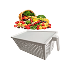Organizador Cesta Para Frutas, Verduras, Abarrotes Con Tapa VARIADO 2
