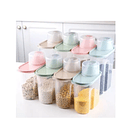 Set 2 Contenedores Tarro Taper Almacenamiento Tapa Medidora Varios Colores 5