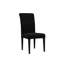 Pack 4 Fundas Cubre Sillas con Elástica Para Comedor - NEGRO 1