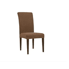 Pack 4 Fundas Cubre Sillas Elasticada Para Comedor Marron 1