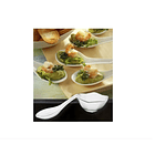 Juego De 2 Cucharas Cerámica Porcelana + 2 Taza De Crema 1