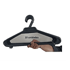 Ganchos Colgador Ropa 10 Unidades Negro 1