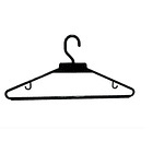 Ganchos Colgador Ropa 10 Unidades Negro 4