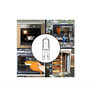 Pack 2x Ampolleta Halogena G9 40w 220v Filamento Luz Calida 1