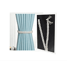 2 Sujetador De Cortina Decorativo Hogar Accesorios Perla 1