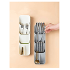 Organizador De Cubiertos Compacto Porta Servicio Cocina BLANCO 1
