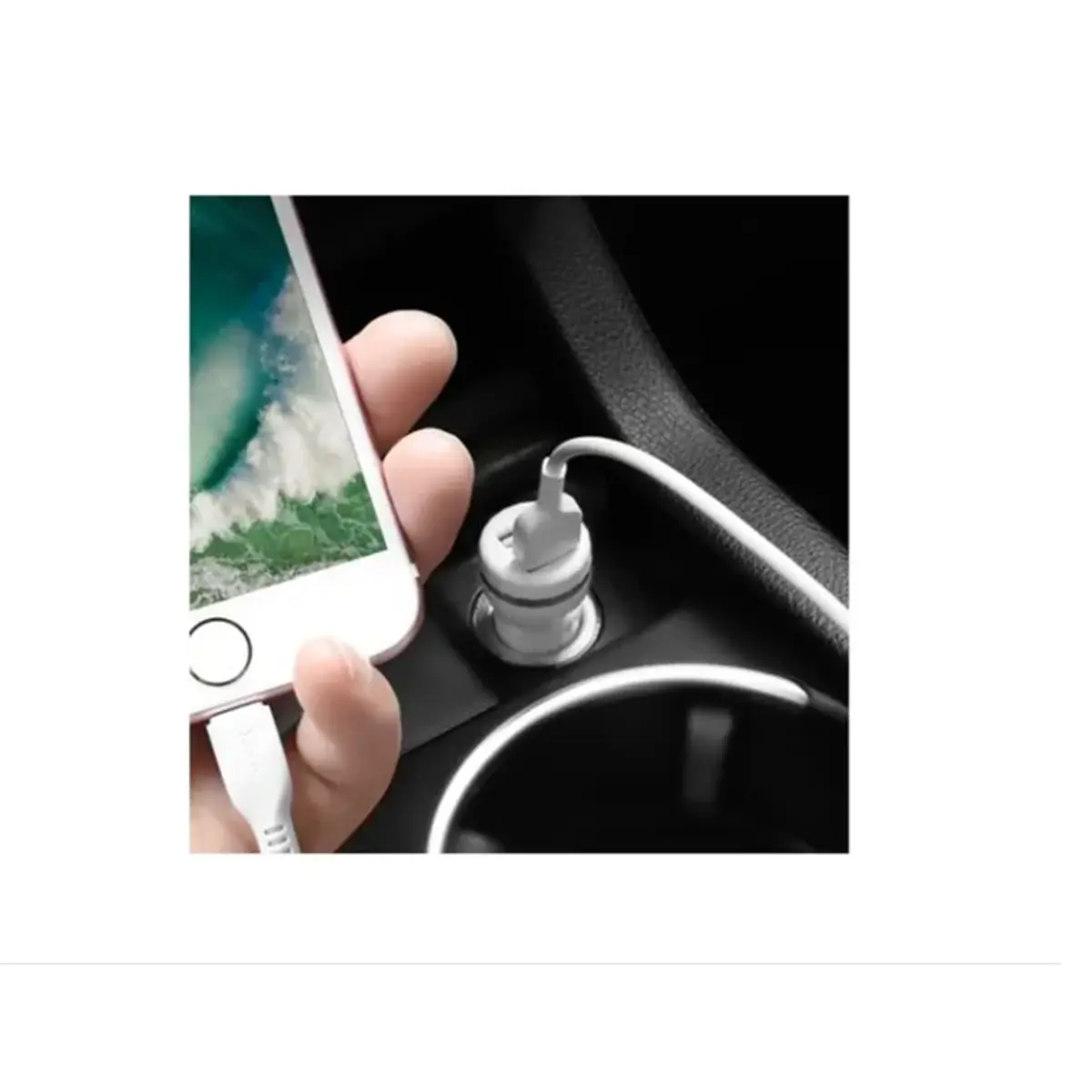 Cargador De Auto Carga Rápida Usb Tipo C Y Cable