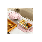 Tupper Herméticos De Vidrio Para Comida Taper Comida 2 Divisiones 1