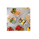 Tupper Herméticos De Vidrio Para Comida Taper Comida 2 Divisiones 3