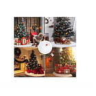 Faldón Pie De Árbol Navidad 90cm - Blanco Invierno 6