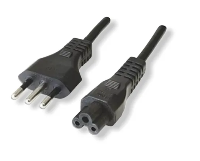 Cable Fuente Poder Tipo Trebol Pc Cargador 1.5mt