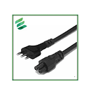 Cable Fuente Poder Tipo Trebol Pc Cargador 1.5mt 2