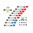 Fusibles De Vidrio Para Coche, 10 Unidades, Fusibles De Vidrio 1