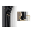 2 Cortinas Opacas Para Sala De Estar O Habitación 140x240cm 4