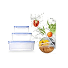 Set De 3 Taper Tupper Hermetico Plastico Comida 1