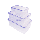 Set De 3 Taper Tupper Hermetico Plastico Comida 2
